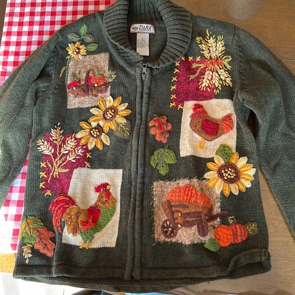 Tiara International Fall Sweater / Zip-Up - Picture 1 of 3